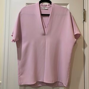 Vince Double V-Neck Blouse